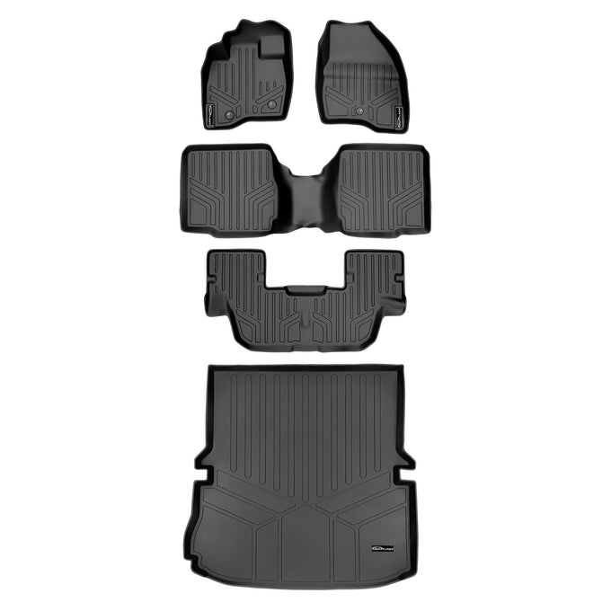 Floor Mats 3 Rows and Cargo Liner Set <br> 17-19 Ford Explorer