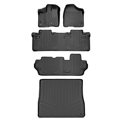 Floor Mats 3 Rows and Cargo Liner Set <br> 13-20 Toyota Sienna (8 Passenger)