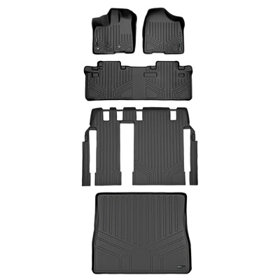 Floor Mats 3 Rows and Cargo Liner Set <br> 13-20 Toyota Sienna (8 Passenger)