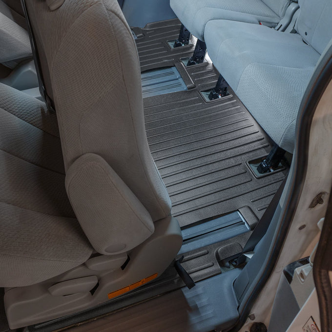 Floor Mats 3 Rows and Cargo Liner Set <br> 13-20 Toyota Sienna (8 Passenger)