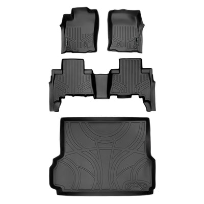 Floor Mats 2 Rows and Cargo Liner Set <br> 10-13 Lexus GX460
