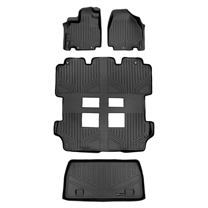 Floor Mats 3 Rows and Cargo Liner Set <br> 11-17 Honda Odyssey