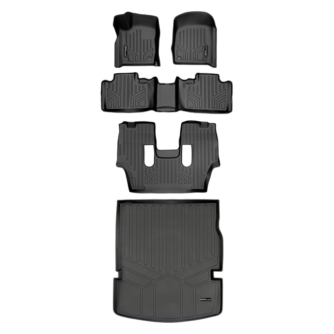 Floor Mats 3 Rows and Cargo Liner Set <br> 16-22 Dodge Durango<br >