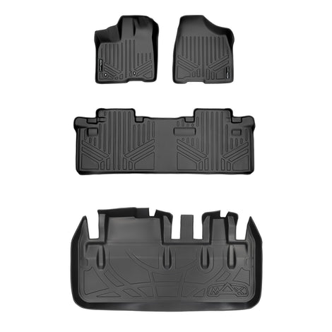 Floor Mats 2 Rows and Cargo Liner <br> 11-12 Toyota Sienna 8 Passenger Model