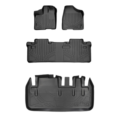 Floor Mats 2 Rows and Cargo Liner <br> 11-12 Toyota Sienna 8 Passenger Model