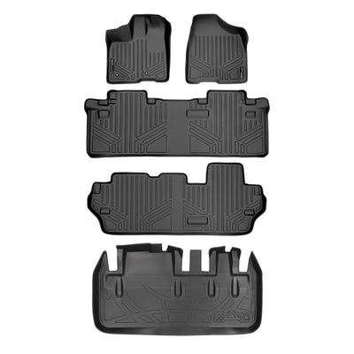 Floor Mats 3 Rows and Cargo Liner <br> 11-12 Toyota Sienna 8 Passenger Model