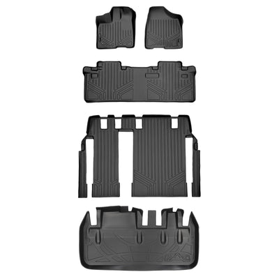 Floor Mats 3 Rows and Cargo Liner <br> 11-12 Toyota Sienna 8 Passenger Model