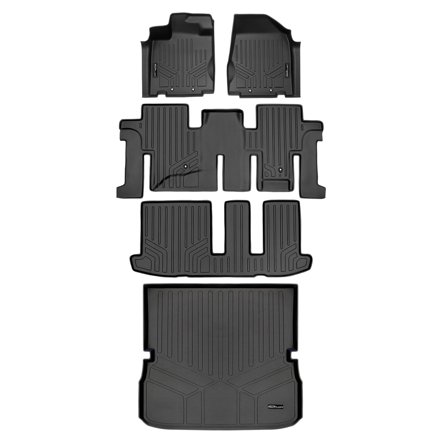 3 Row Floor Liners & Cargo Liner <br> 14-20 Infiniti QX60