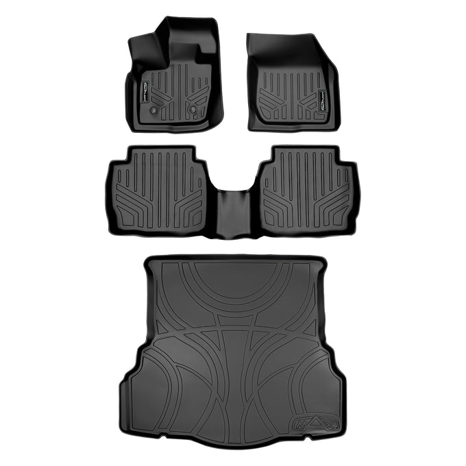Floor Mats 2 Rows and Cargo Liner Set <br> 17-20 Ford Fusion Non Hybrid