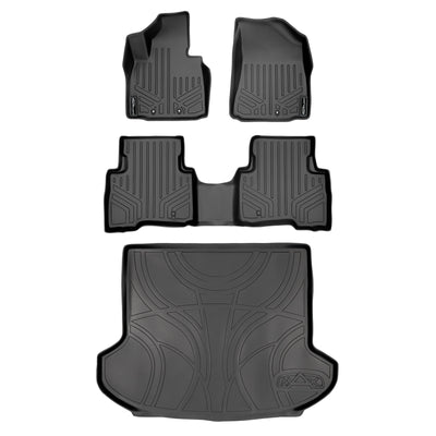 Floor Mats 2 Rows and Cargo Liner Set <br> 14-15 Kia Sorento (With Third Row Seat)