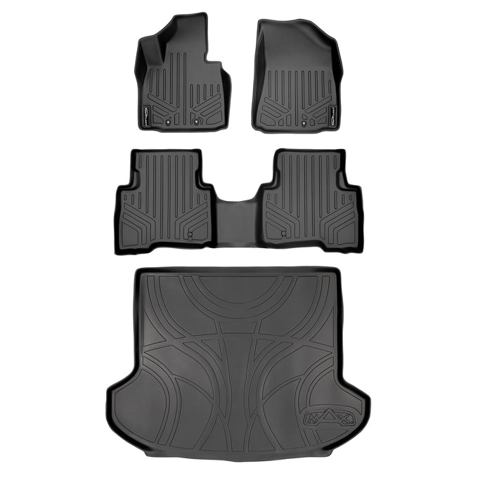 Floor Mats 2 Rows and Cargo Liner Set <br> 14-15 Kia Sorento (With Third Row Seat)