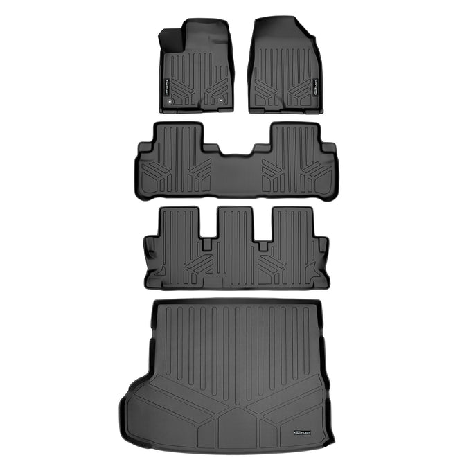 Floor Mats 3 Rows and Cargo Liner Set <br> 14-19 Toyota Highlander