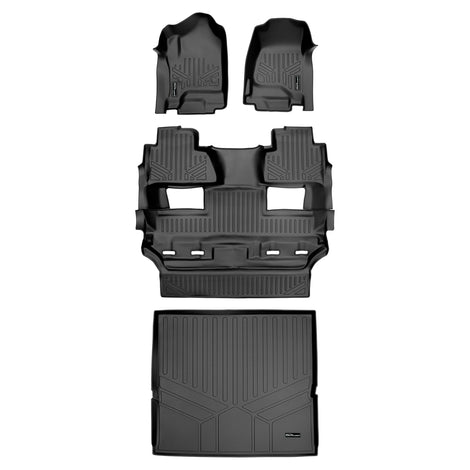 Floor Mats 2 Rows and Cargo Liner <br> 15 Chevrolet Tahoe15 GMC Yukon