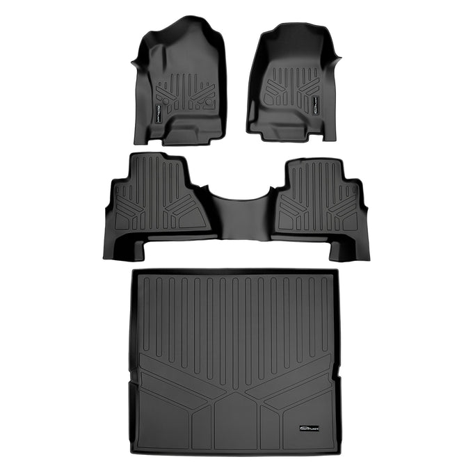 Floor Mats 2 Rows and Cargo Liner Set <br> 15-20 Cadillac Escalade