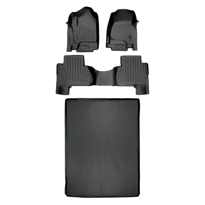 Floor Mats 2 Rows and Cargo Liner Set <br> 15-20 Cadillac Escalade ESV