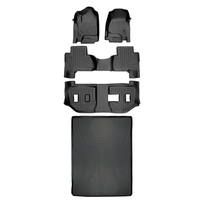 Floor Mats 3 Rows and Cargo Liner Set <br> 15-20 Cadillac Escalade ESV