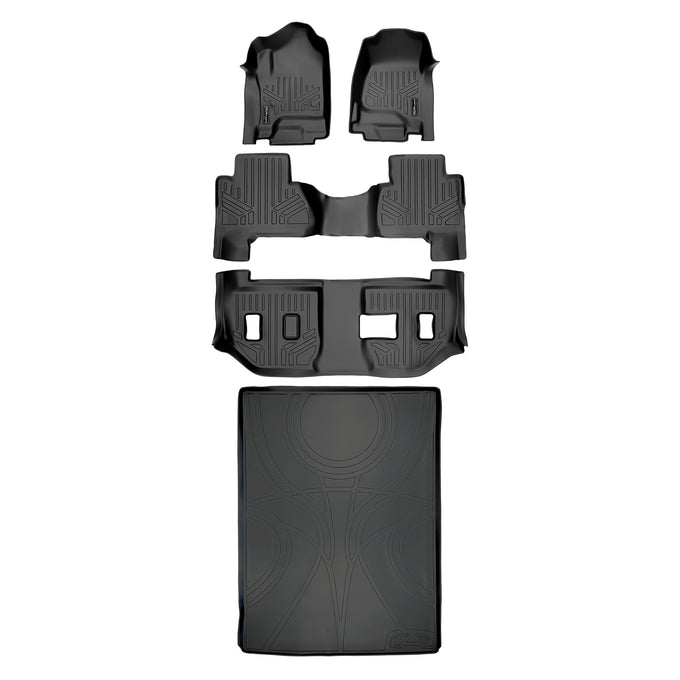 Floor Mats 3 Rows and Cargo Liner Set <br> 15-20 Cadillac Escalade ESV