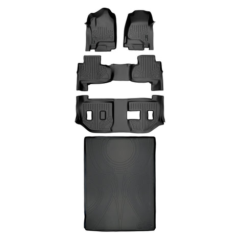 Floor Mats 3 Rows and Cargo Liner Set <br> 15-20 Chevrolet Suburban15-20 GMC Yukon XL