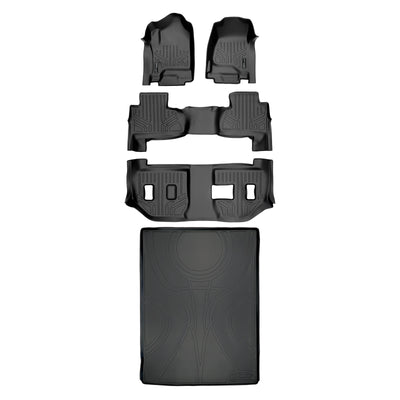 Floor Mats 3 Rows and Cargo Liner Set <br> 15-20 Chevrolet Suburban15-20 GMC Yukon XL