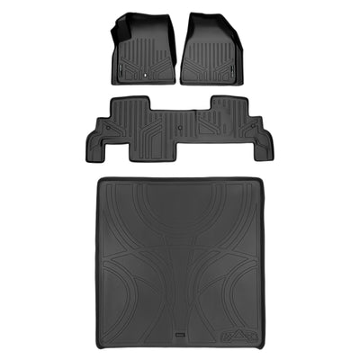 Floor Mats 2 Rows and Cargo Liner Set <br> 07-16 GMC Acadia