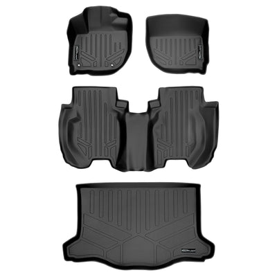 Floor Mats 2 Rows and Cargo Liner Set <br> 15-20 Honda Fit