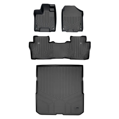 Floor Mats 2 Rows and Cargo Liner Set <br> 16-22 Honda Pilot