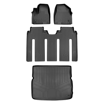 Floor Mats 2 Rows and Cargo Liner Set <br> 15-21 Kia Sedona