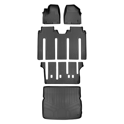 Floor Mats 3 Rows and Cargo Liner Set <br> 15-21 Kia Sedona