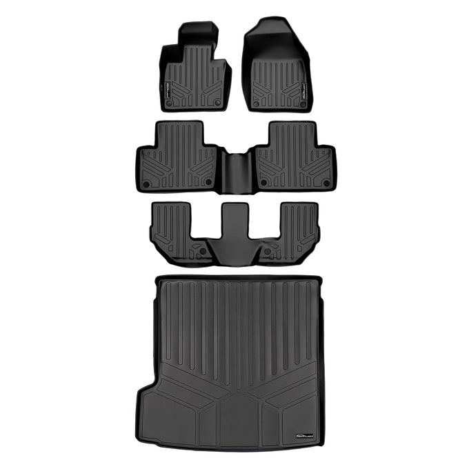 Floor Mats 3 Rows and Cargo Liner Set <br> 16-23 Volvo XC90 (Does not fit Plugin Hybrid)
