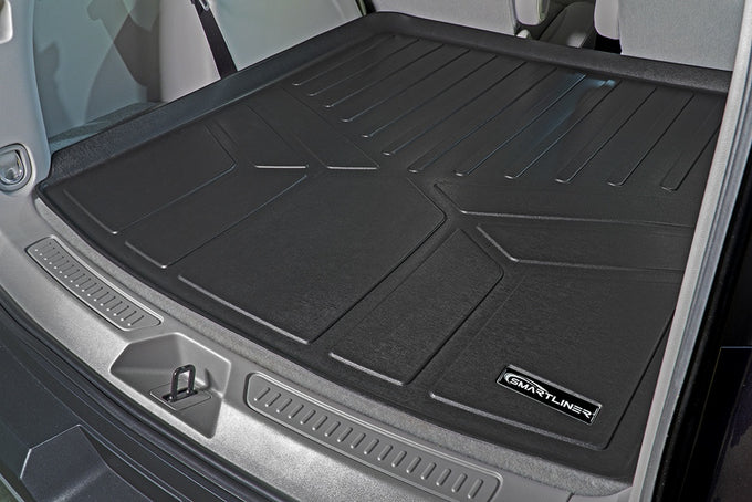 Floor Mats 3 Rows and Cargo Liner Set <br> 17-21 GMC Acadia with Bench Seats