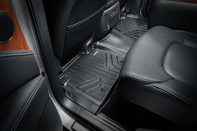 Floor Mats 3 Rows and Cargo Liner Set <br> 11¨C18 QX56/QX80 17¨C18 Armada w/ Front Bucket Seats