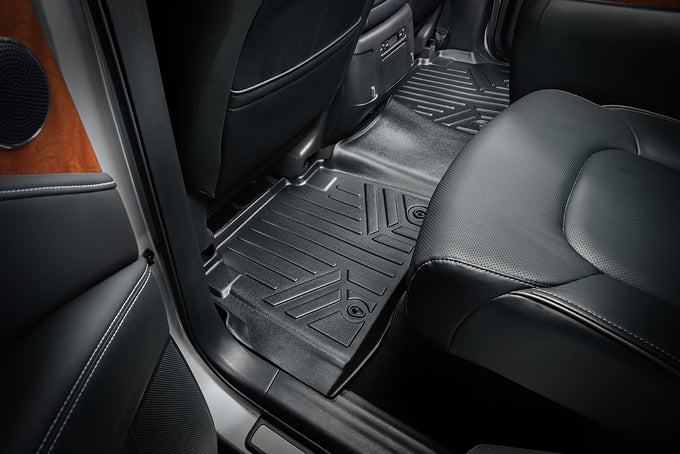 Floor Mats 3 Rows and Cargo Liner Set <br> 11¨C18 QX56/QX80 17¨C18 Armada w/ Front Bucket Seats