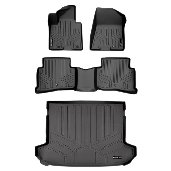 Floor Mats and Cargo Liner Upper Deck Set <br> 17-22 Kia Sportage