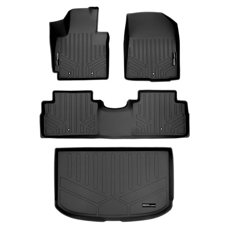 Floor Mats 2 Rows and Cargo Liner Set <br> 14-19 Kia Soul