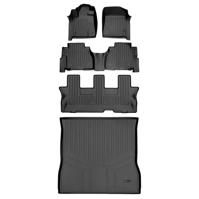 Floor Mats (3 Rows) and Cargo Liner Set <br> 08-11 Toyota Sequoia
