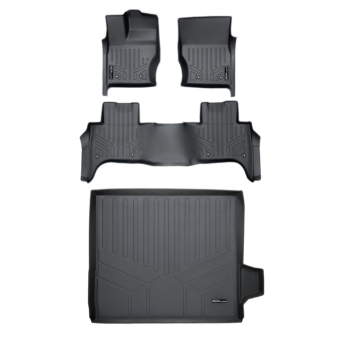 Floor Mats 2 Rows and Cargo Liner Trunk Set <br> 14-22 Land Rover Range Rover Sport 5 Passenger
