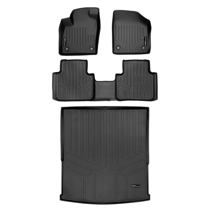 Floor Mats 2 Rows & Cargo Liner <br> 18-22 Volkswagen Atlas With 2nd Row Bench Seat