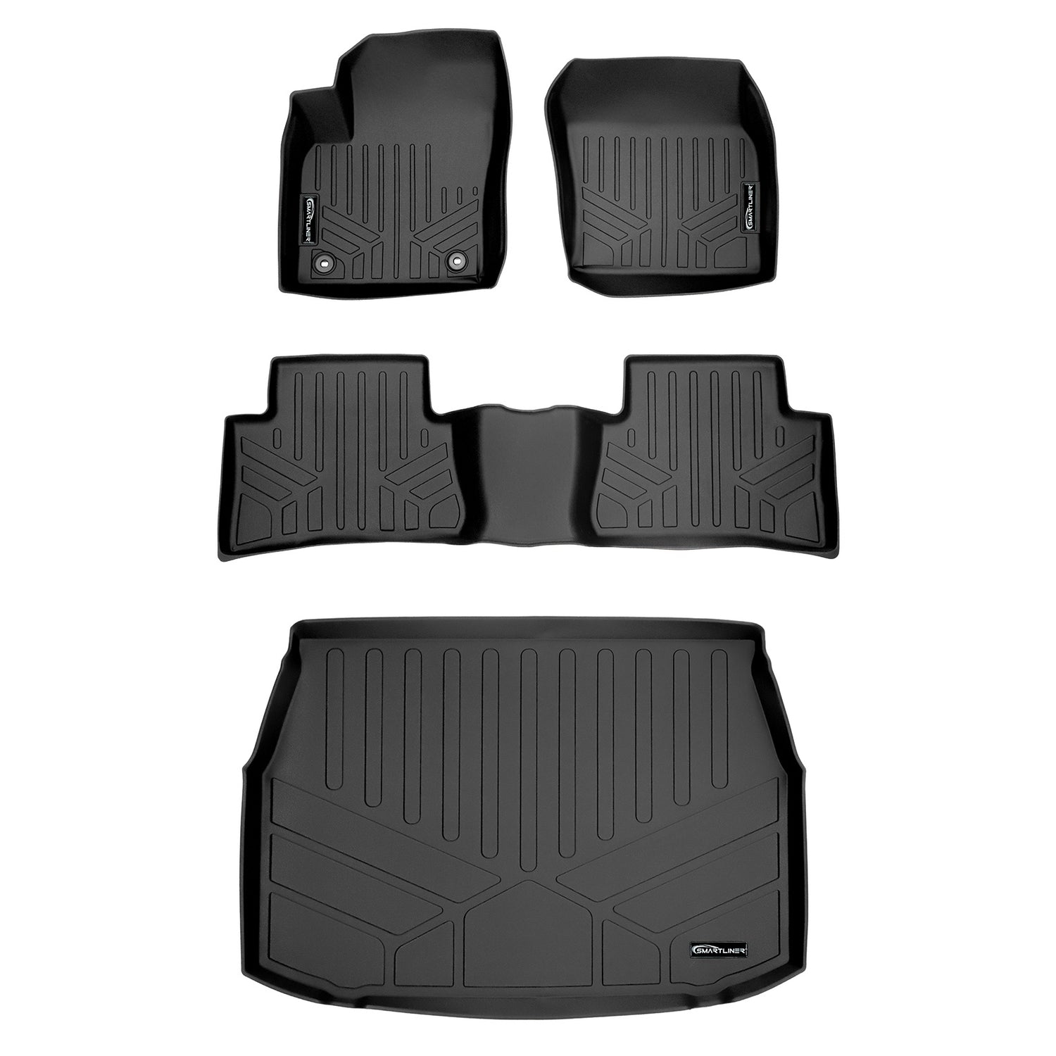 Floor Mats 2 Rows and Cargo Liner Set <br> 18-21 Toyota C-HR