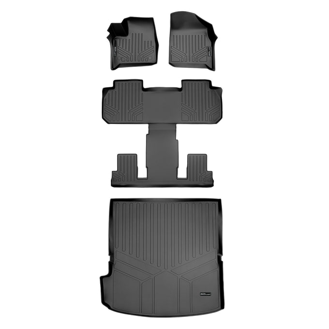 Floor Mats 3 Rows and Cargo Liner Set <br> 18-22 Chevrolet Traverse