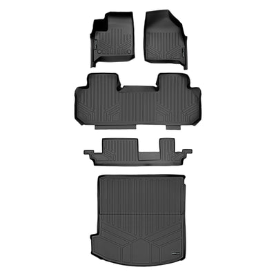 Floor Mats 3 Rows and Cargo Liner Set <br> 18-22 Buick Enclave