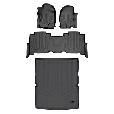 Floor Mats 2 Rows & Cargo Liner Set <br> 18-22 Ford Expedition Max18-22 Lincoln Navigator L