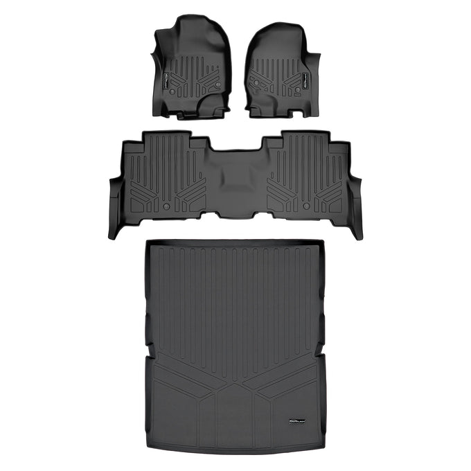 Floor Mats 2 Rows & Cargo Liner Set <br> 18-22 Ford Expedition Max18-22 Lincoln Navigator L