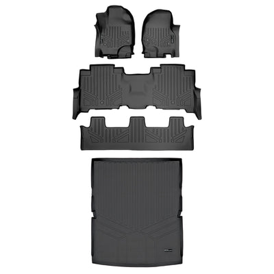 Floor Mats 3 Rows & Cargo Liner Set <br> 18-22 Ford Expedition Max18-22 Lincoln Navigator L