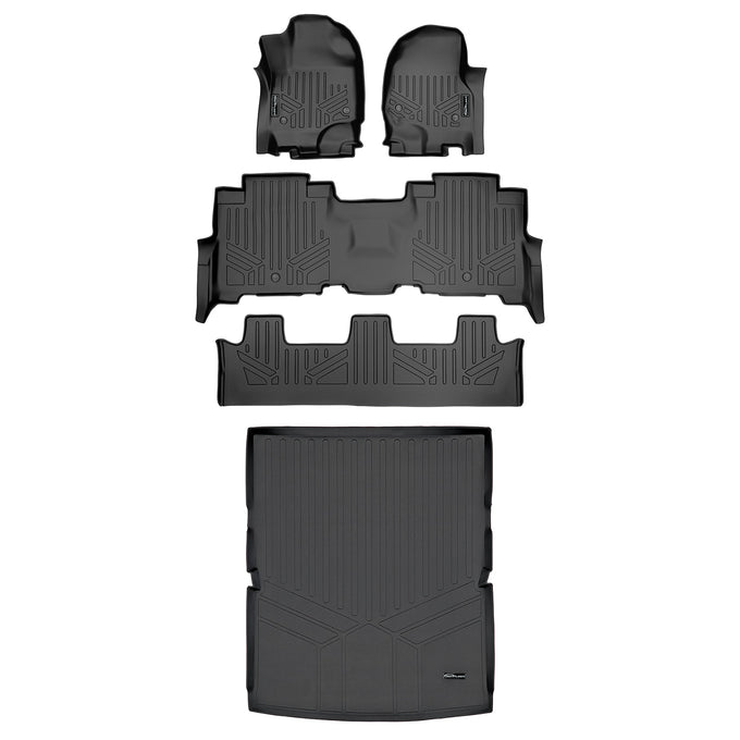 Floor Mats 3 Rows & Cargo Liner Set <br> 18-22 Ford Expedition Max18-22 Lincoln Navigator L