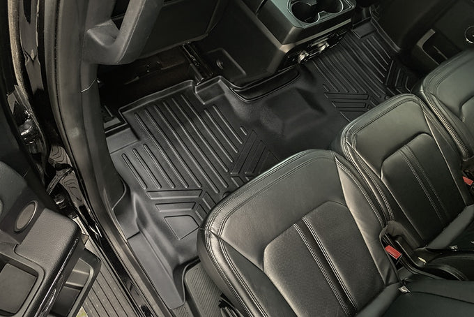Floor Mats 2 Rows & Cargo Liner Set <br> 18-22 Ford Expedition Max18-22 Lincoln Navigator L
