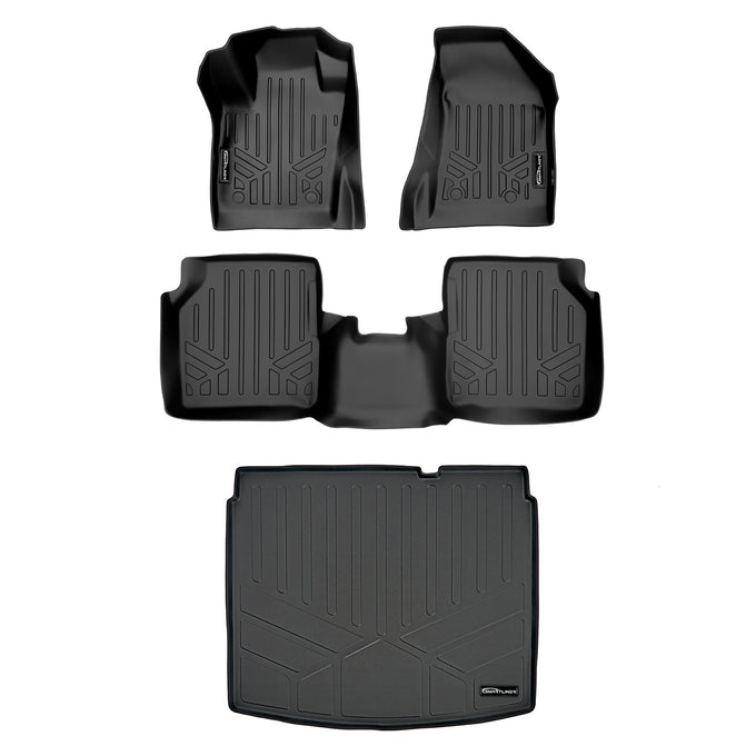 Floor Mats 2 Rows & Cargo Liner Set <br> 17-21 Jeep Compass