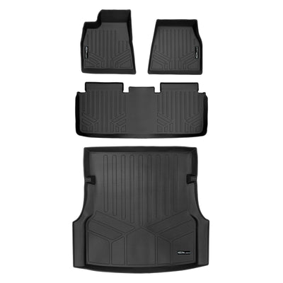 Floor Mats 2 Rows and Cargo Liner Trunk Set <br> 15-19 Tesla Model S