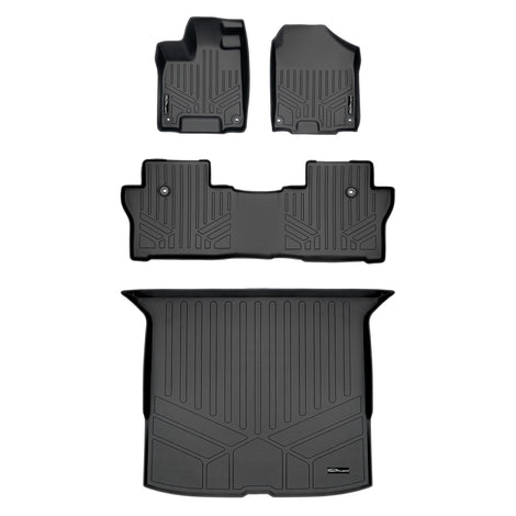 Floor Mats 2 Rows and Cargo Liner Set <br> 19-25 Honda Passport
