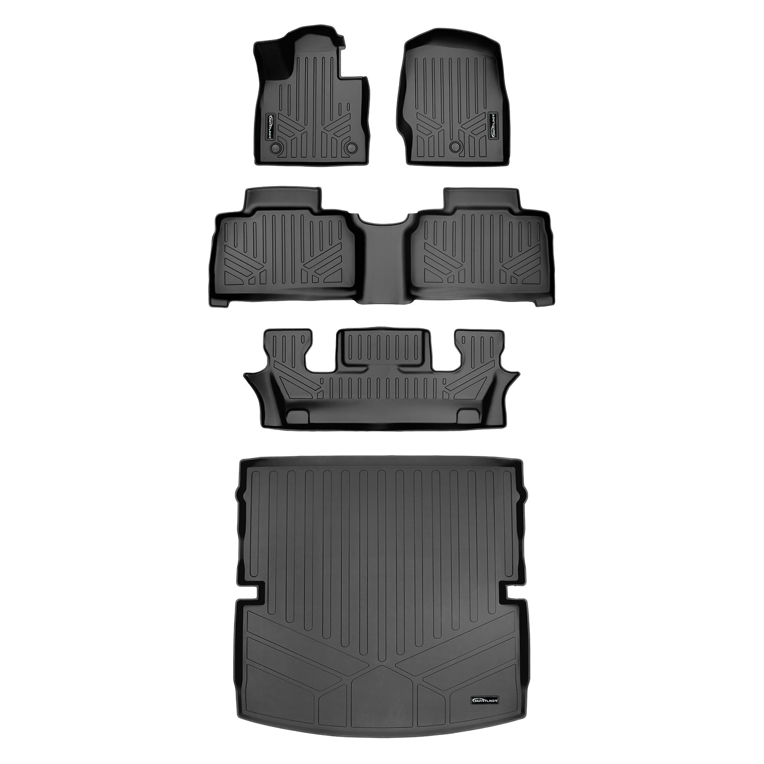 Floor Mats 3 Rows & Cargo Liner Set <br> 20-23 Ford Explorer