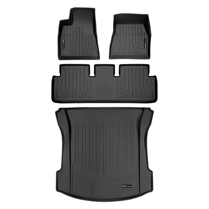 Floor Mats 2 Rows & Rear Cargo Liner <br> 17-21 Tesla Model 3